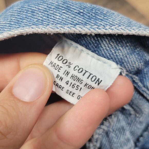 Vintage Punky Womens‎ Denim Blue 100% Cotton Jeans Retro Casual Minimalist - Picture 9 of 13